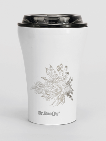 Dr.Bacty Apollo - Kubek na kawę - 227 ml - Skrzydlica - biały