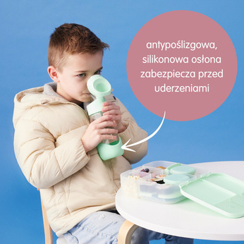 B.Box Butelka tritanowa ze słomką 450ml Spearmint