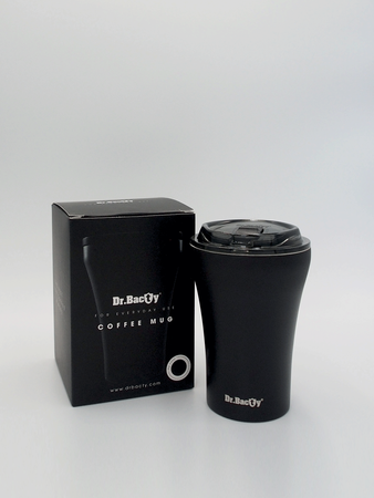Dr.Bacty Apollo - Kubek do kawy, wielorazowy - 227 ml - Maybe - czarny