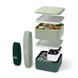 Monbento Lunchbox Bento Square FR Natural Green