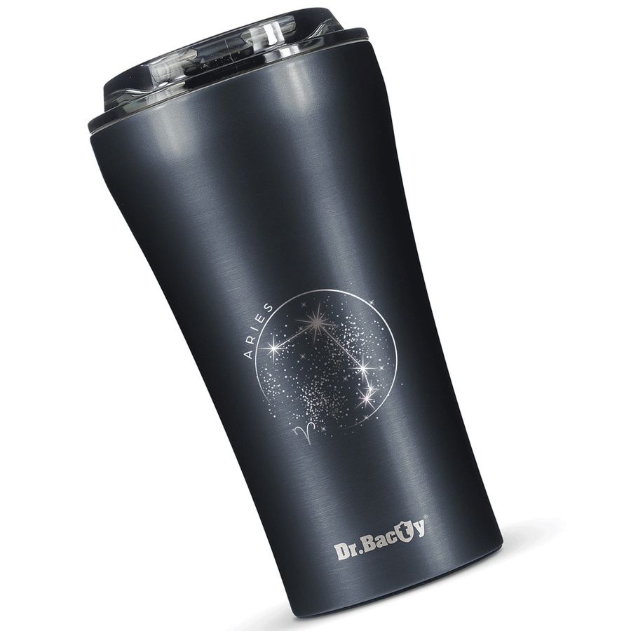 Dr.Bacty Apollo 2.0 - Kubek termiczny na kawę - "Baran" - 360 ml - Gunmetal