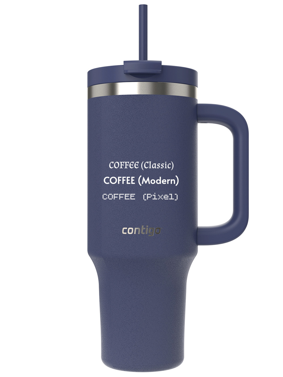 Contigo Streeterville Tumbler - Kubek termiczny na wodę z grawerem - 1200ml - Indigo
