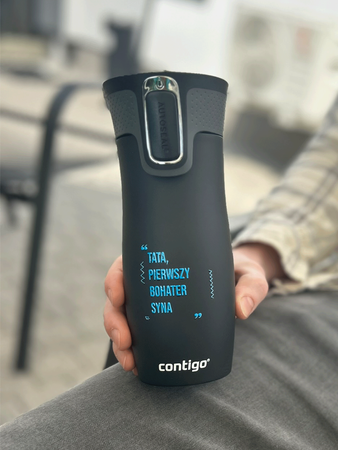 Contigo West Loop 2.0 - Kubek termiczny - 470 ml - Pierwszy bohater syna - Czarny Mat
