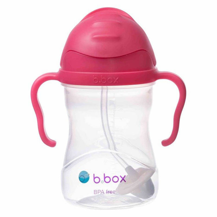 B.Box Bidon ze słomką 240ml malinowy