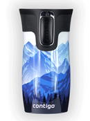 Contigo West Loop Mini - Kubek termiczny - 300ml - Góry w Dzień - Biały Metalik
