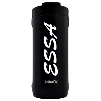 Kubek termiczny na kawę 2w1 Dr.Bacty Notus 360 ml - ESSA - czarny