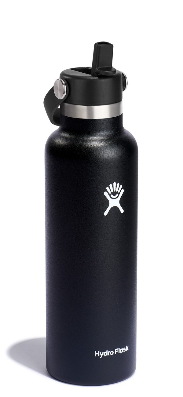Hydro Flask Butelka 621ml Standard Mouth Flex Straw Cap Black