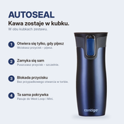 Zestaw Contigo West Loop Monaco 470 ml + West Loop Mini 300 ml – niebieski metalik
