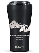 Dr.Bacty Apollo 2.0 - Kubek termiczny na kawę - 360 ml - Kangchenjunga - Black Matt