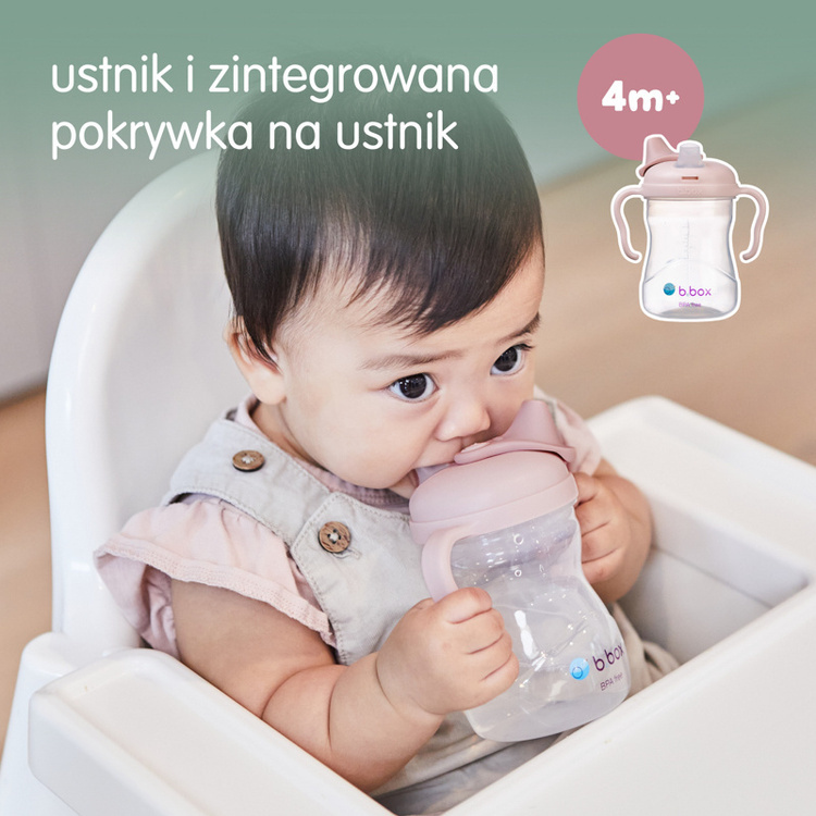 B.Box Kubek 4w1 zestaw 240ml Blush