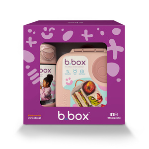 B.Box Zestaw Sportowa butelka tritanowa 450ml + Mini Lunchbox Blush Crush