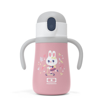 Monbento Butelka termiczna dla dzieci StraM Graphic Pink
