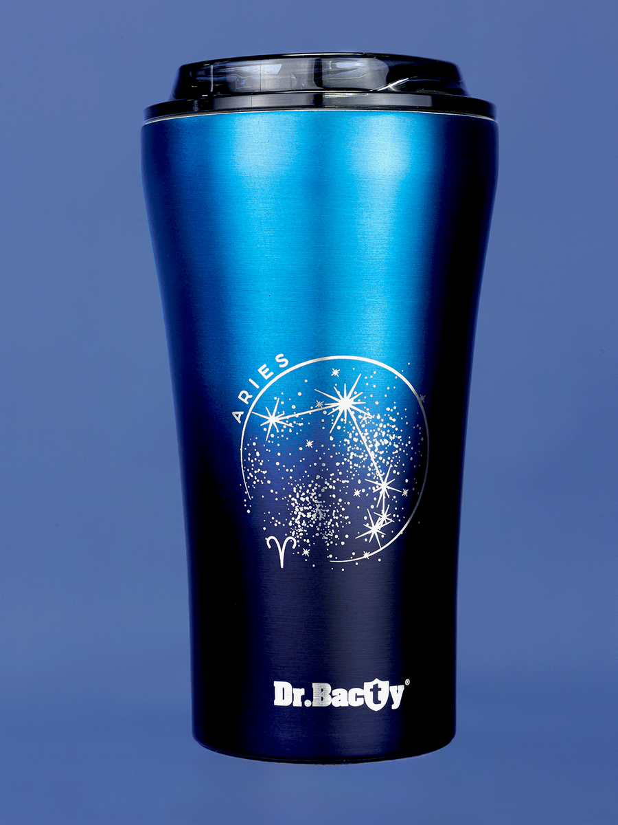 Dr.Bacty Apollo 2.0 - Kubek termiczny na kawę - "Baran" - 360 ml - Monaco Blue