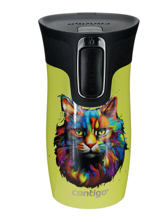 Contigo West Loop Mini - Kubek termiczny - 300ml - Kot - Limelight
