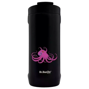 Dr.Bacty Notus - Kubek termiczny 2w1 - 360 ml - Morski - czarny