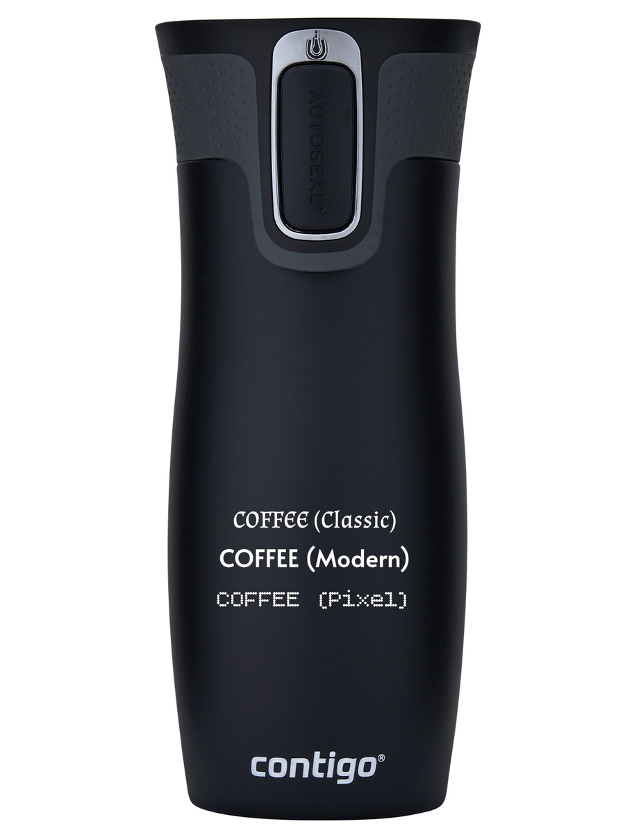 Contigo West Loop 2.0 - Kubek termiczny z grawerem - 470ml - Czarny