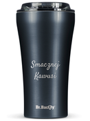 Dr.Bacty Apollo 2.0 - Kubek termiczny na kawę - Smacznej kawusi - 360 ml - Gunmetal