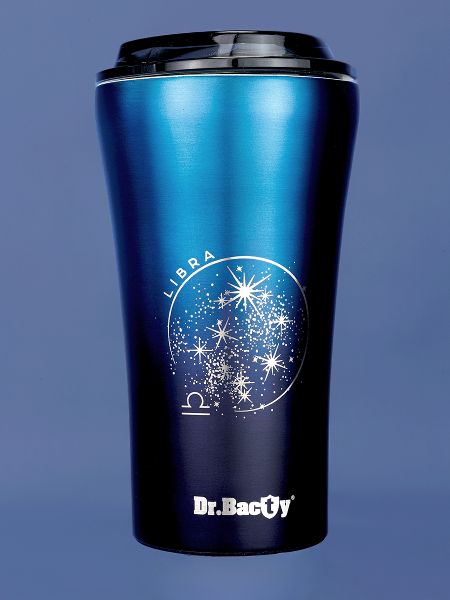 Dr.Bacty Apollo 2.0 - Kubek termiczny na kawę - "Waga" - 360 ml - Monaco Blue