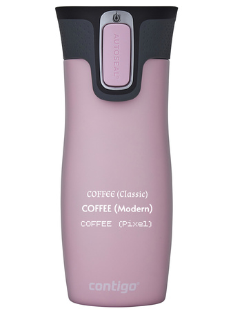 Contigo West Loop - Kubek termiczny z grawerem - 470ml - różowy Mat