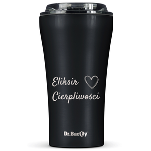 Dr.Bacty Apollo 2.0 - Kubek termiczny na kawę - Eliksir cierpliwości - 360 ml - Black Matt