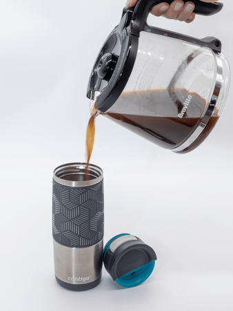 Contigo Transit (Metra) - Kubek termiczny - 470ml - Srebrny