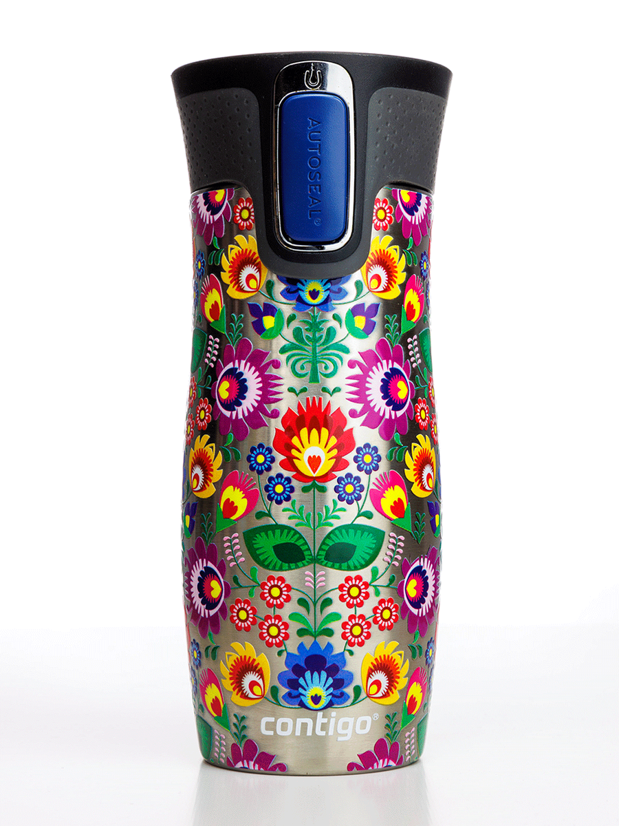 Contigo West Loop 2.0 - Kubek termiczny - 470ml - Folklor - Stalowy
