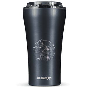 Kubek termiczny na kawę Dr.Bacty Apollo 2.0 - "Wodnik" - 360 ml - Gunmetal