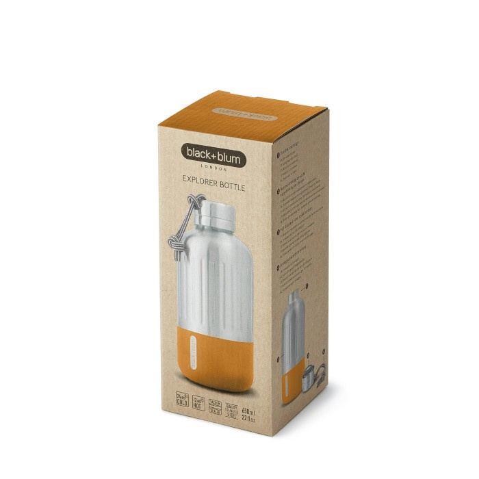 Black+Blum Butelka stalowa EXPLORER 650 ml pomarańczowa