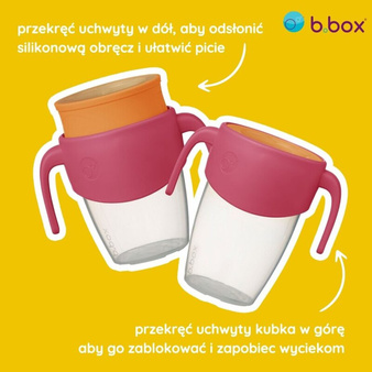 B.Box Kubek 360 do nauki picia strawberry shake