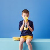 B.Box Butelka na wodę tritanowa ze słomką 600ml Lemon Twist b.box