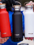 Dr.Bacty Iris - Butelka termiczna stalowa - 500 ml - biała