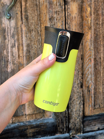 Contigo West Loop Mini - Kubek termiczny - 300ml - żółty metalik