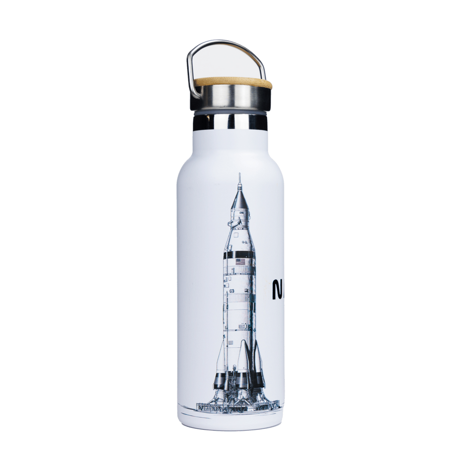 Dr.Bacty Iris - Butelka termiczna stalowa - 500 ml - Biała - NASA