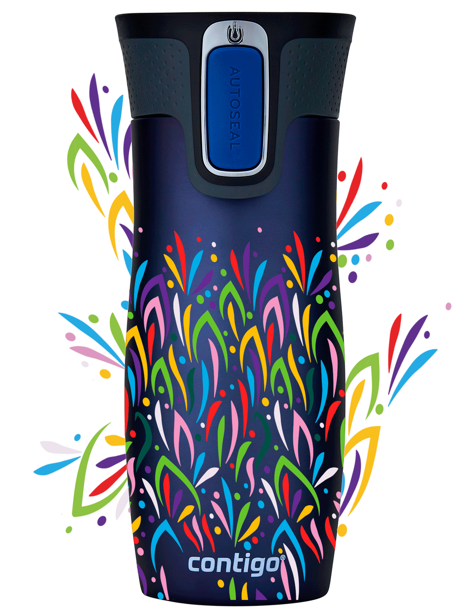 Contigo West Loop 2.0 - Kubek termiczny - 470ml - Floresy - Granat Mat