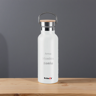 Butelka termiczna Dr.Bacty Iris 500 ml - biała- personalizowana grawerem