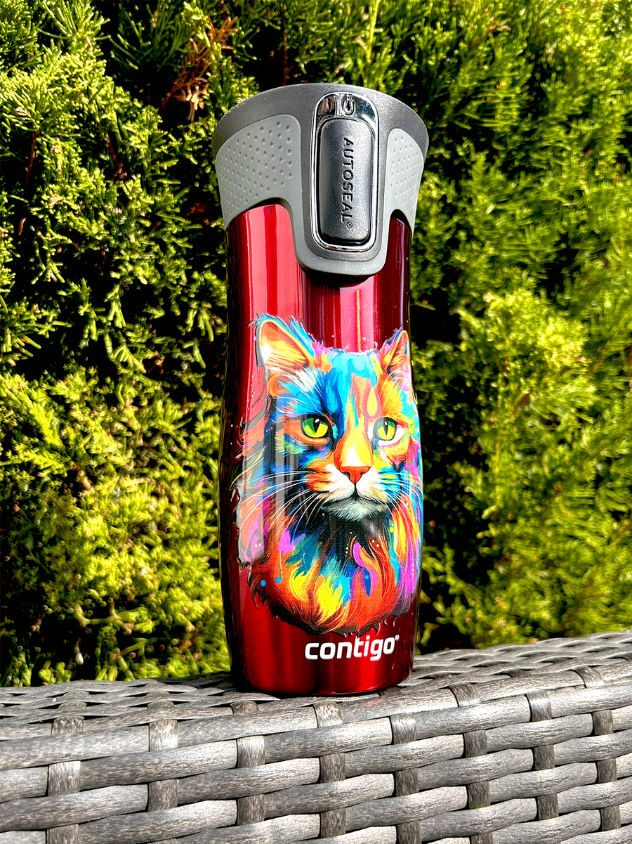 Contigo West Loop 2.0 - Kubek termiczny - 470ml - Kot - Czerwony