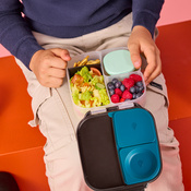 b.box Mini Lunchbox Pojemnik Śniadaniowy z Przegródkami Blue Slate