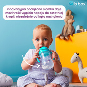 B.Box Bidon ze słomką 240ml Azure