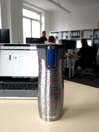 Contigo West Loop 2.0 - Kubek termiczny - 470ml - Electric - Stalowy