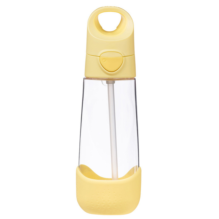 B.Box Butelka na wodę tritanowa ze słomką 600ml Lemon Twist b.box
