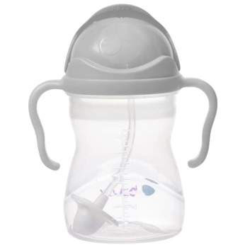 B.Box Bidon ze słomką 240ml szary