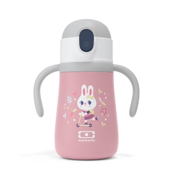 Monbento Butelka termiczna dla dzieci StraM Graphic Pink