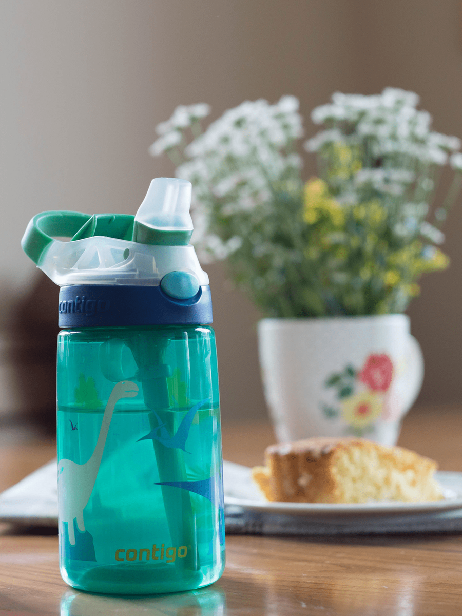Contigo Gizmo Flip - Bidon dla dzieci - Kubek dla dzieci - 414ml - Jungle Green Dino