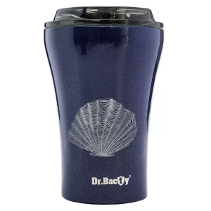 Kubek do kawy Dr.Bacty Apollo 227 ml - Muszla morska - granatowy