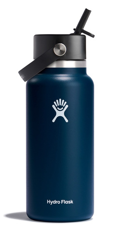 Hydro Flask Butelka 0,94L Wide Mouth Flex Straw Cap Indigo