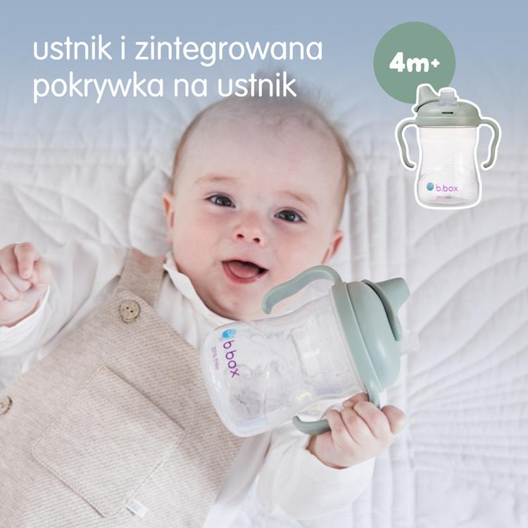 B.Box Kubek 4w1 zestaw 240ml Sage