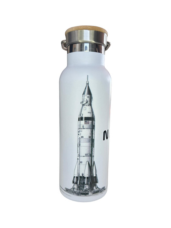 Dr.Bacty Iris - Butelka termiczna stalowa - 500 ml - Biała - NASA