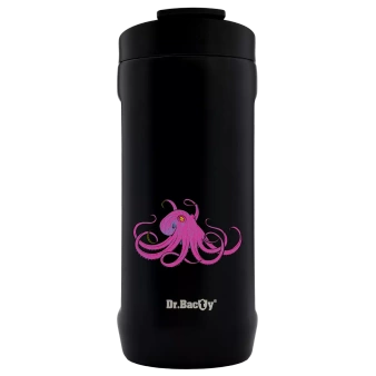 Dr.Bacty Notus - Kubek termiczny 2w1 - 360 ml - Morski - czarny