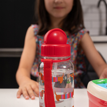 Rex London Bidon ze słomką 500ml Jamniki