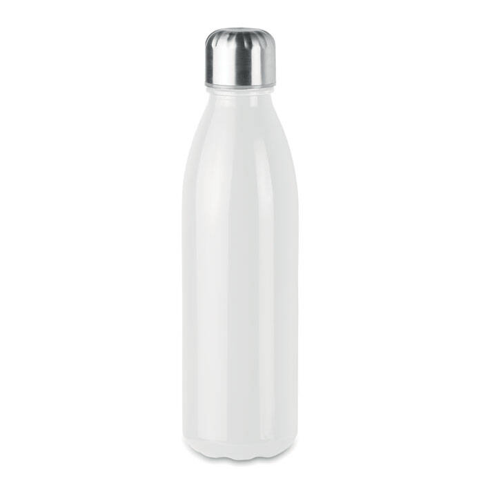 Dr.Bacty Eos - Szklana butelka na wodę - 650 ml - Biała